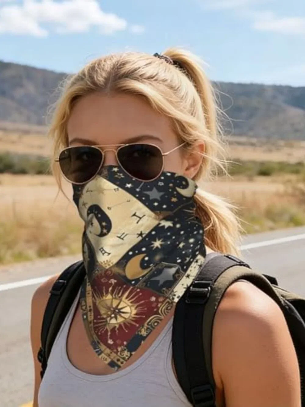 Silk Square Scarf Women Fashion Headscarf Bandana Multi-Purpose Neck Scarf